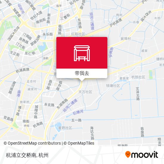 杭浦立交桥南地图