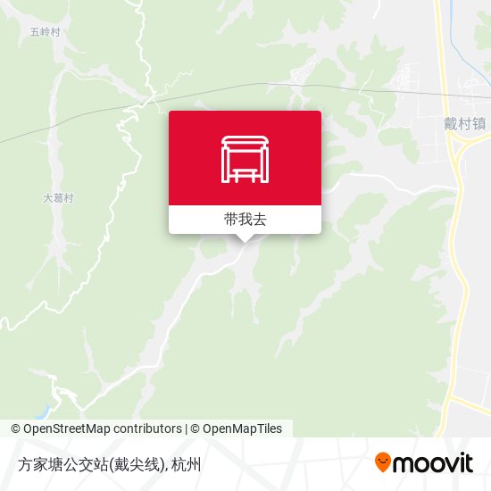方家塘公交站(戴尖线)地图