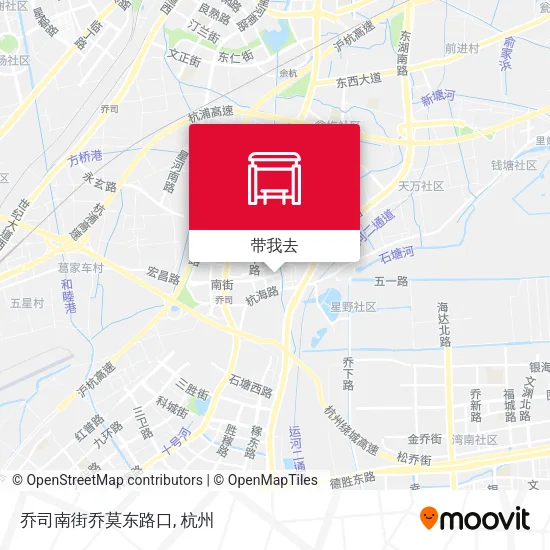 乔司南街乔莫东路口地图