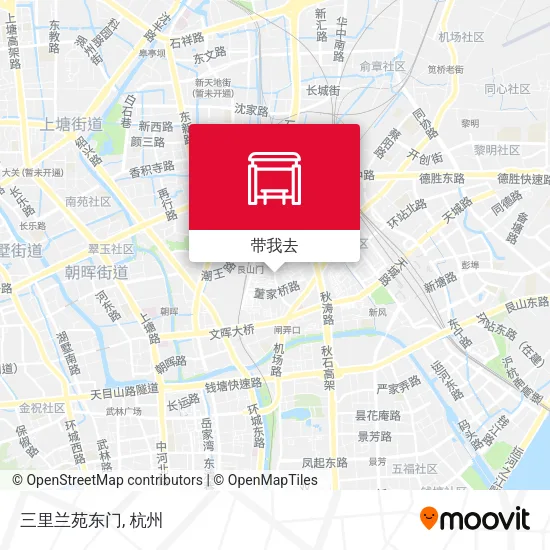 三里兰苑东门地图