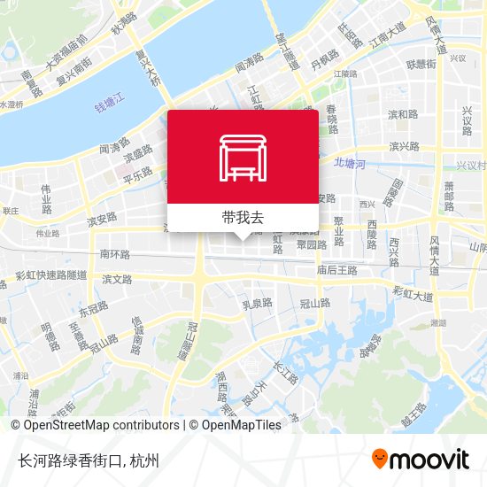 长河路绿香街口地图