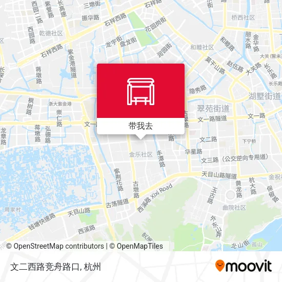 文二西路竞舟路口地图