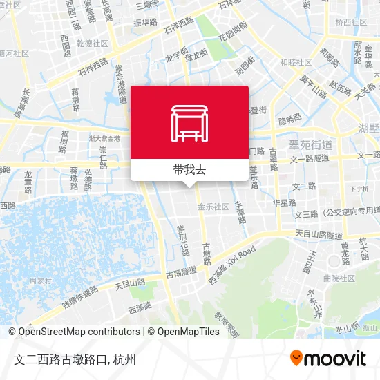 文二西路古墩路口地图
