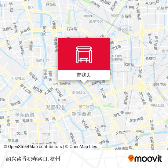 绍兴路香积寺路口地图