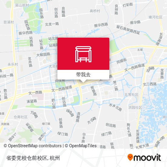省委党校仓前校区地图