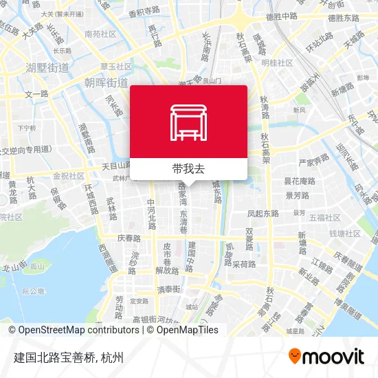 建国北路宝善桥地图