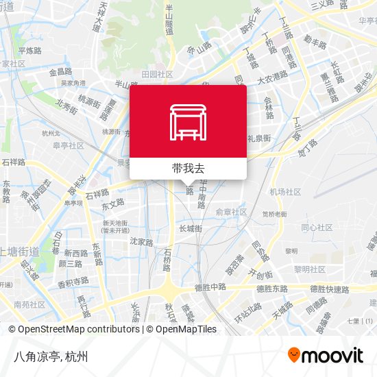 八角凉亭地图