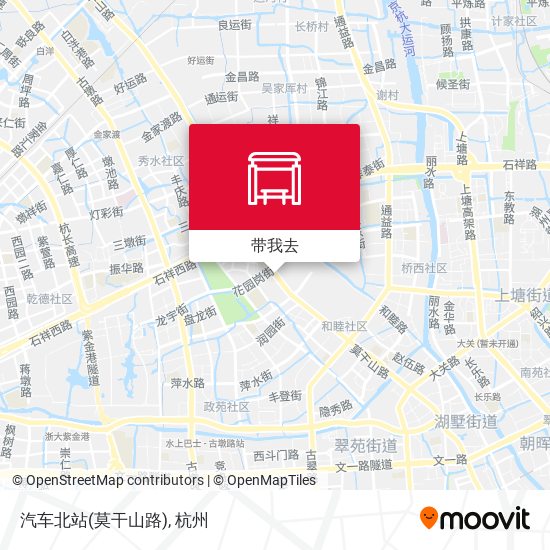 汽车北站(莫干山路)地图