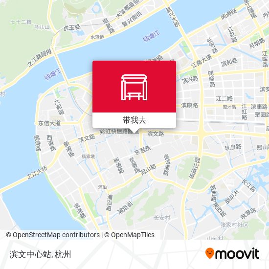 滨文中心站地图