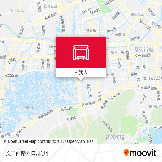 文三西路西口地图