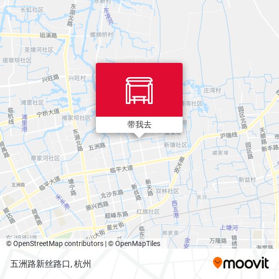 五洲路新丝路口地图