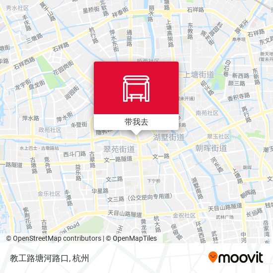 教工路塘河路口地图