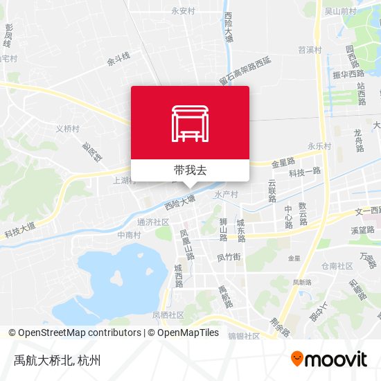 禹航大桥北地图