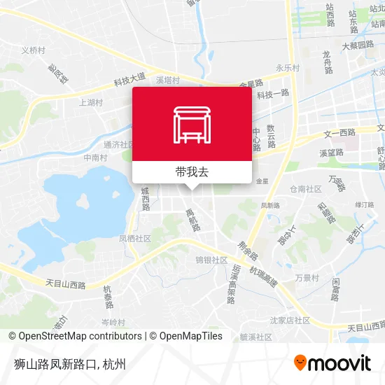 狮山路凤新路口地图
