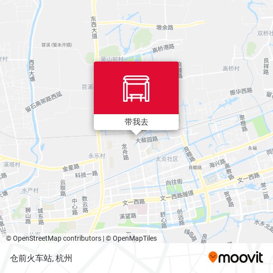 仓前火车站地图