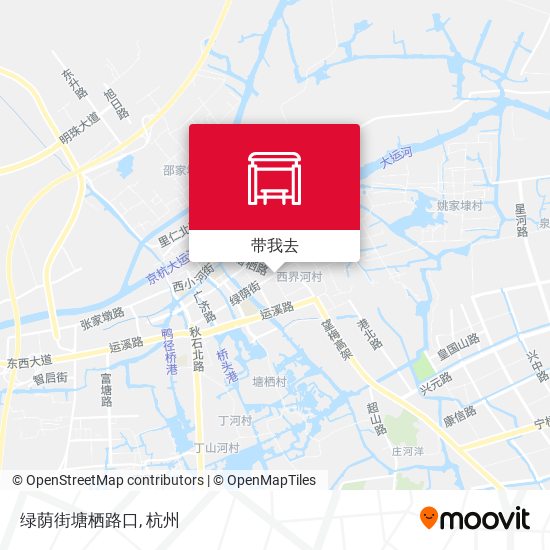 绿荫街塘栖路口地图