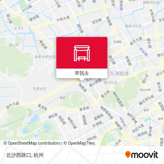 北沙西路口地图