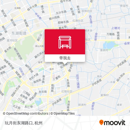 玩月街东湖路口地图