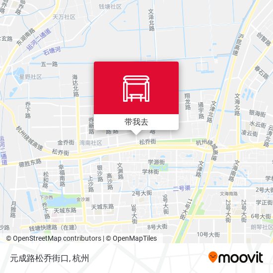 元成路松乔街口地图
