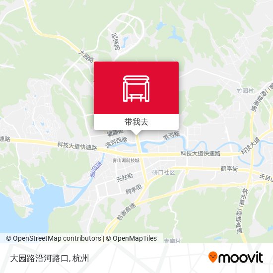 大园路沿河路口地图