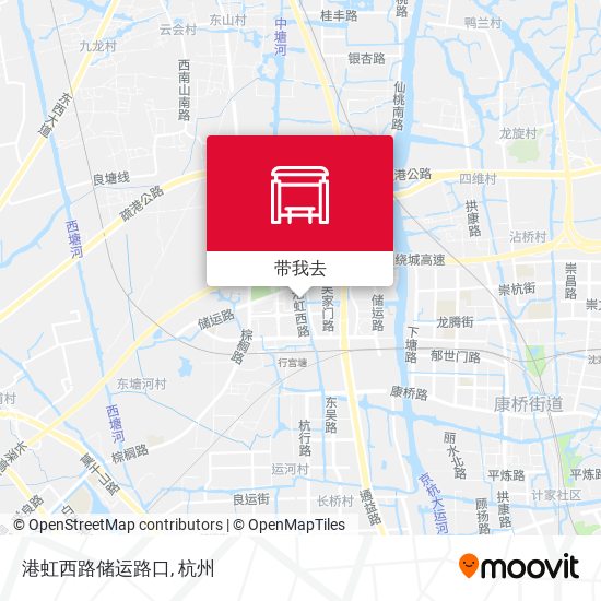 港虹西路储运路口地图