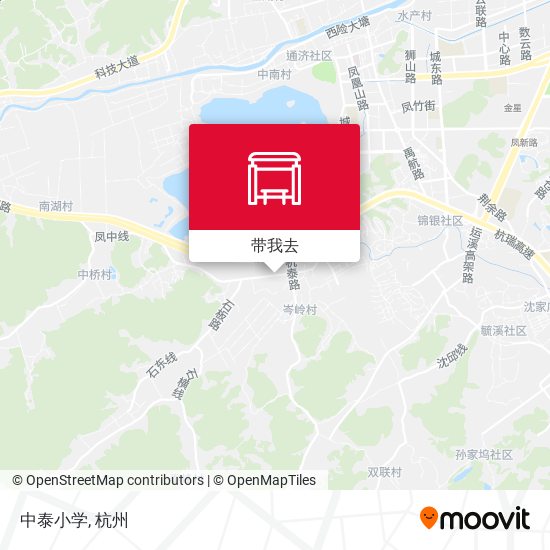 中泰小学地图