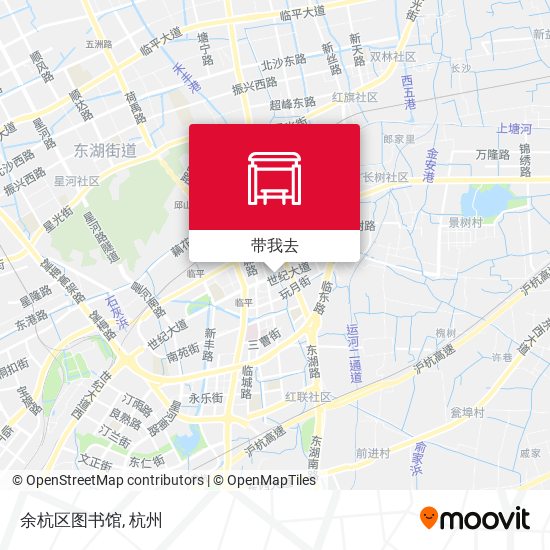 余杭区图书馆地图