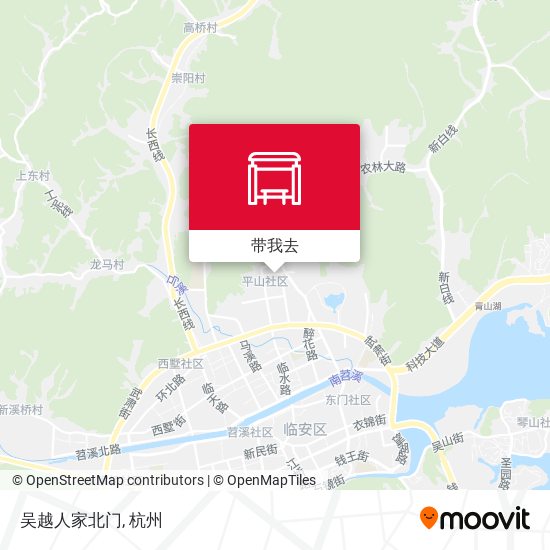 吴越人家北门地图