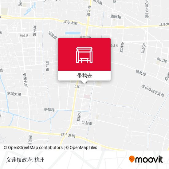 义蓬镇政府地图