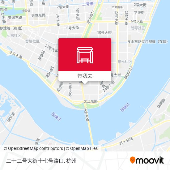 二十二号大街十七号路口地图