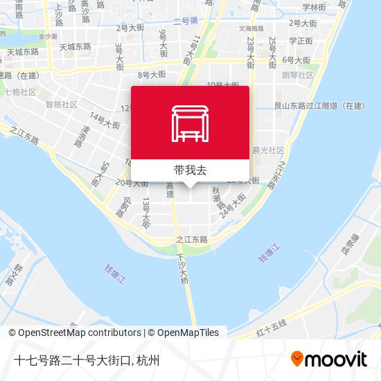 十七号路二十号大街口地图