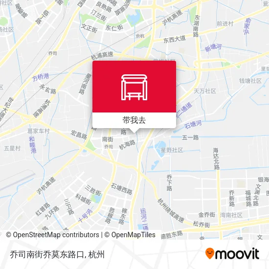 乔司南街乔莫东路口地图