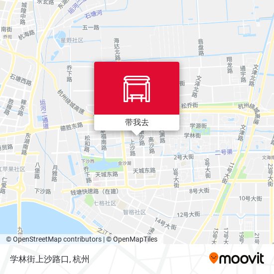 学林街上沙路口地图