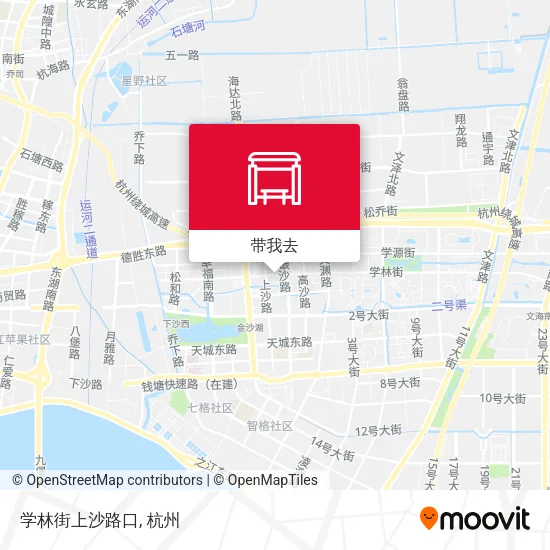 学林街上沙路口地图