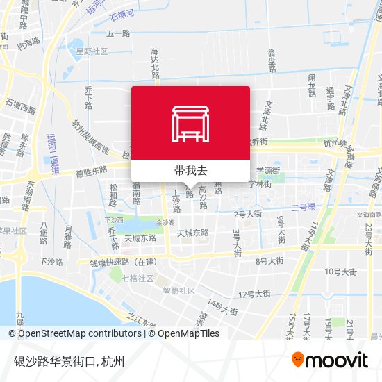 银沙路华景街口地图