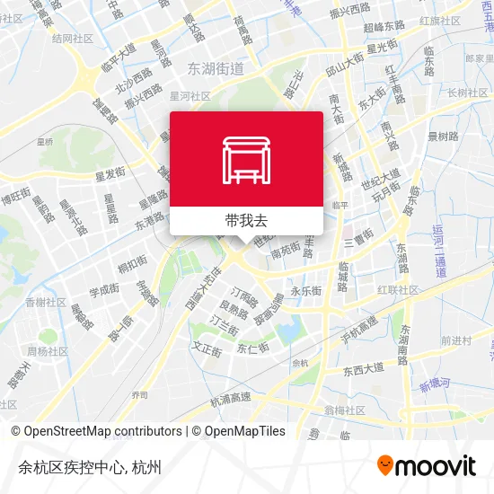 余杭区疾控中心地图