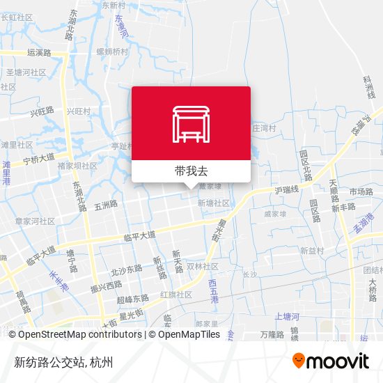 新纺路公交站地图