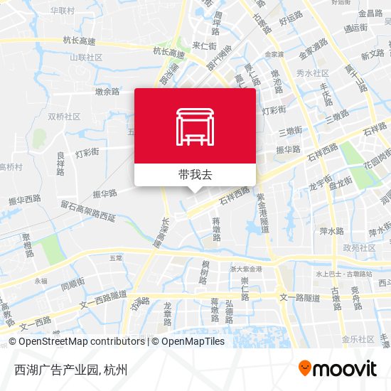 西湖广告产业园地图