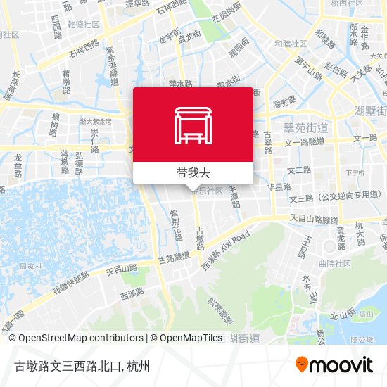 古墩路文三西路北口地图