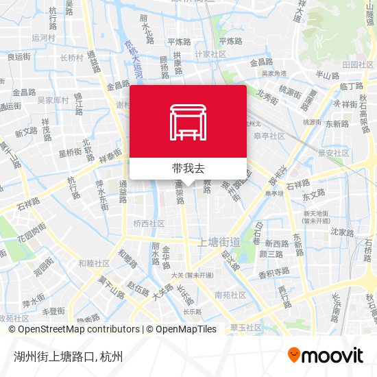 湖州街上塘路口地图