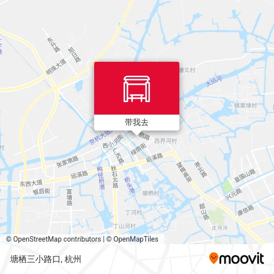 塘栖三小路口地图