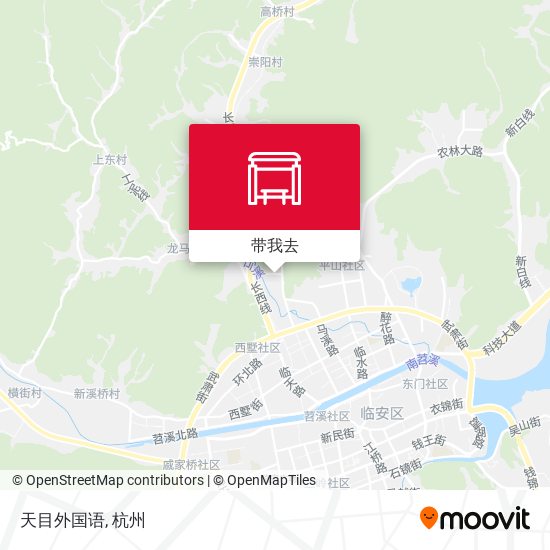 天目外国语地图