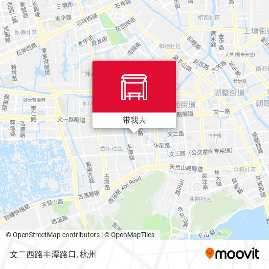 文二西路丰潭路口地图
