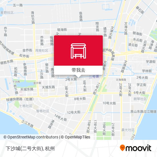 下沙城(二号大街)地图