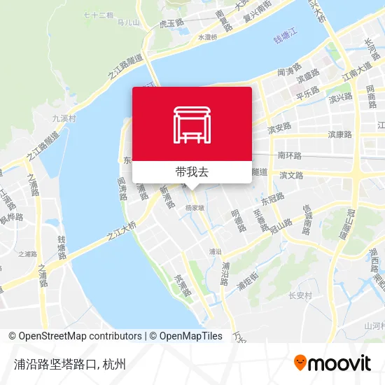 浦沿路坚塔路口地图