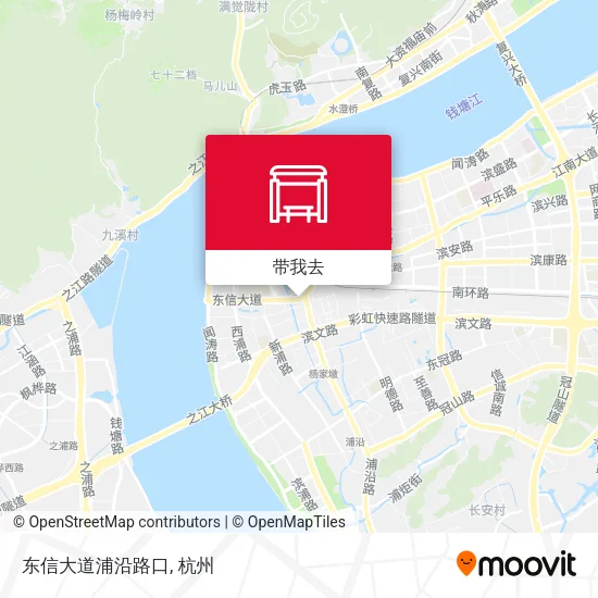 东信大道浦沿路口地图