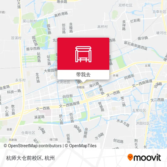 杭师大仓前校区地图