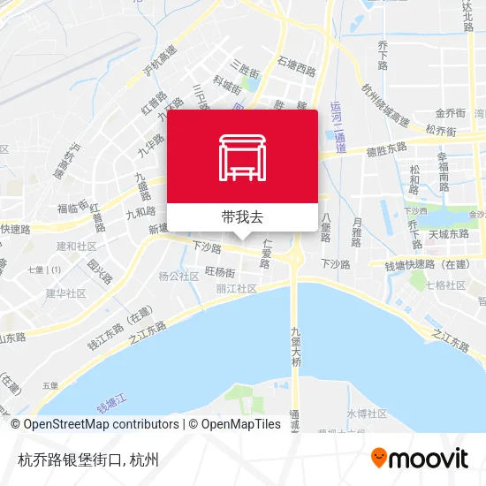 杭乔路银堡街口地图