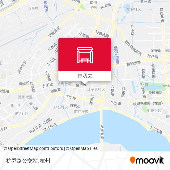 杭乔路公交站地图