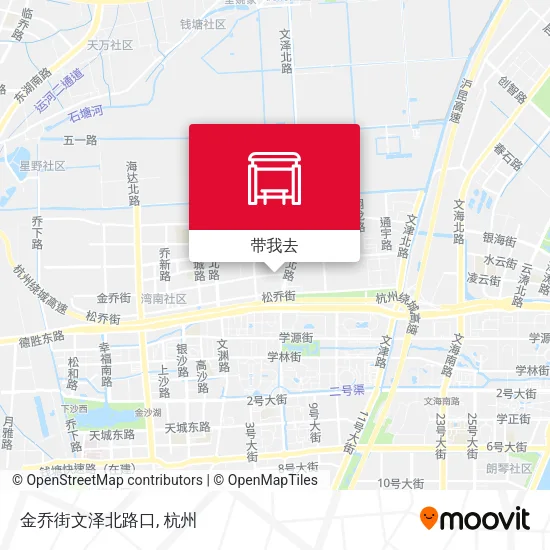 金乔街文泽北路口地图